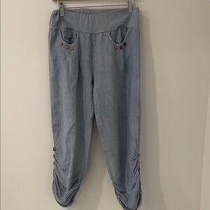 Gigi Moda Linen Capris